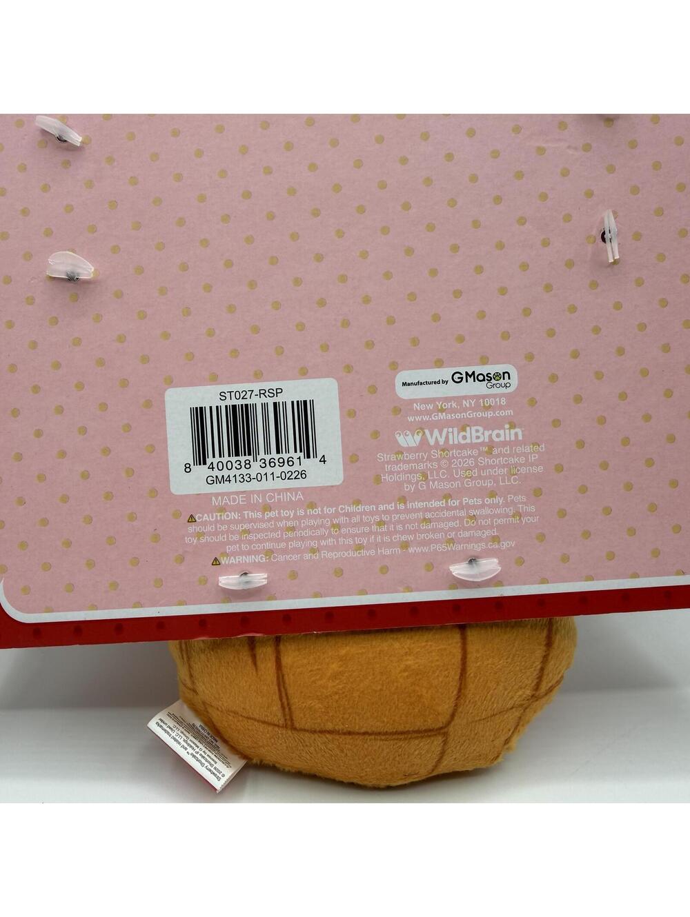 Strawberry Shortcake 3 Pack Dog Toys Stuffed With Squeaker New With Tags - Picture 8 of 9